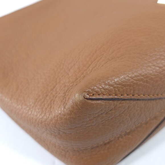 MICHAEL KORS SMALL TOP ZIP SMALL CROSSBODY BAG IN TAN BROWN PEBBLED LEATHER *VGC - Picture 11 of 16